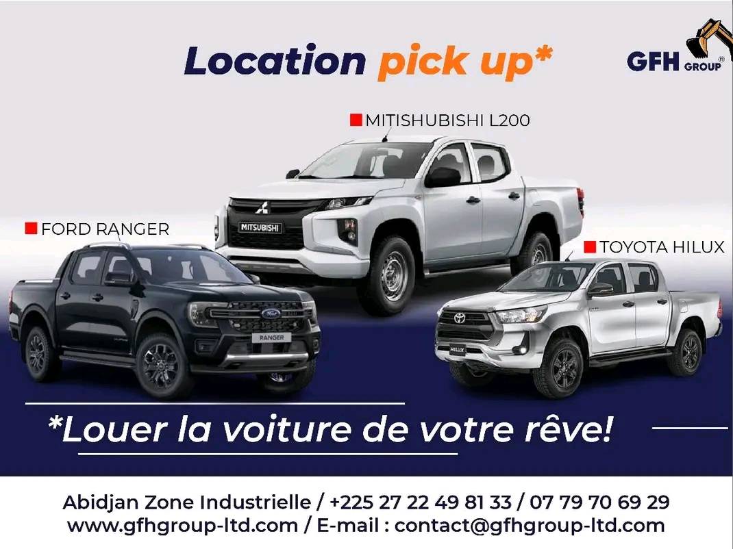 Louer des PICK-UP tout-terrain chez GFH Group
